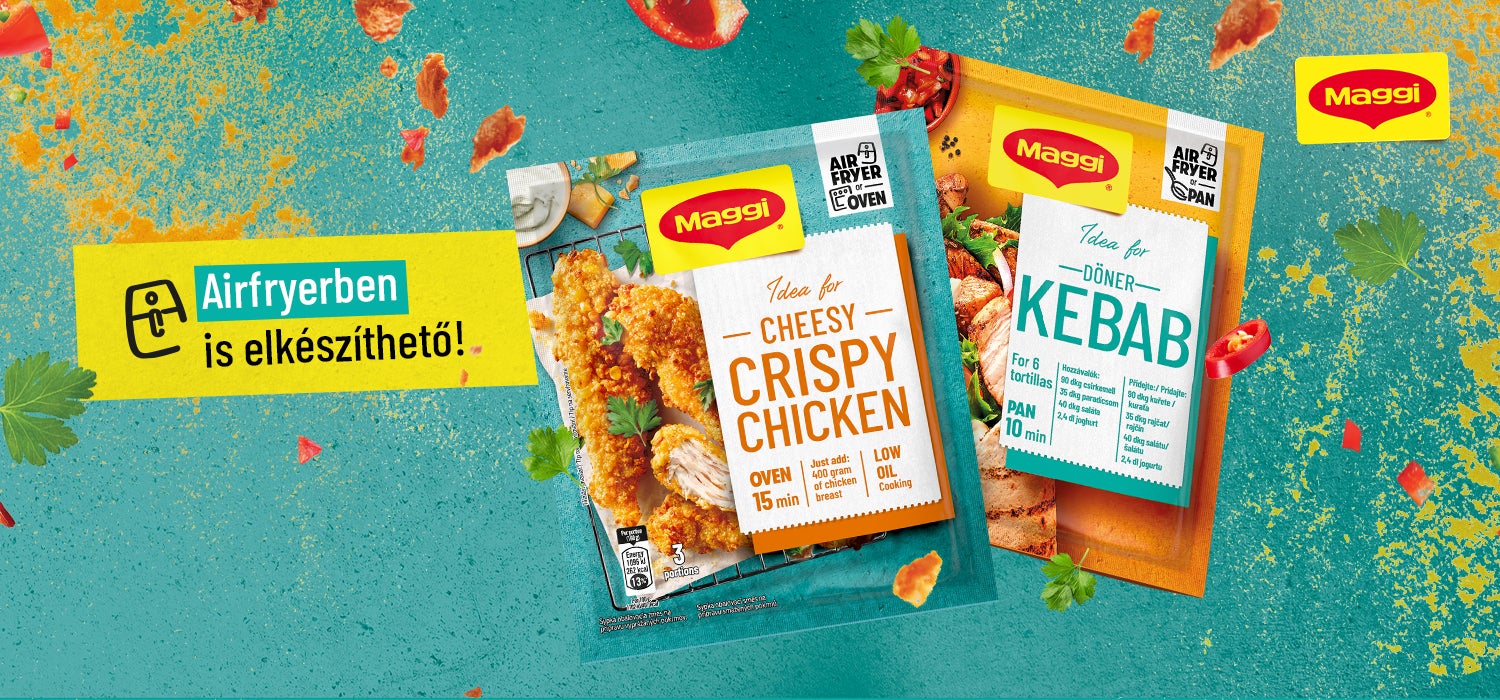 MAGGI Crispy Sajtos panírbunda alap, MAGGI Kebab alap