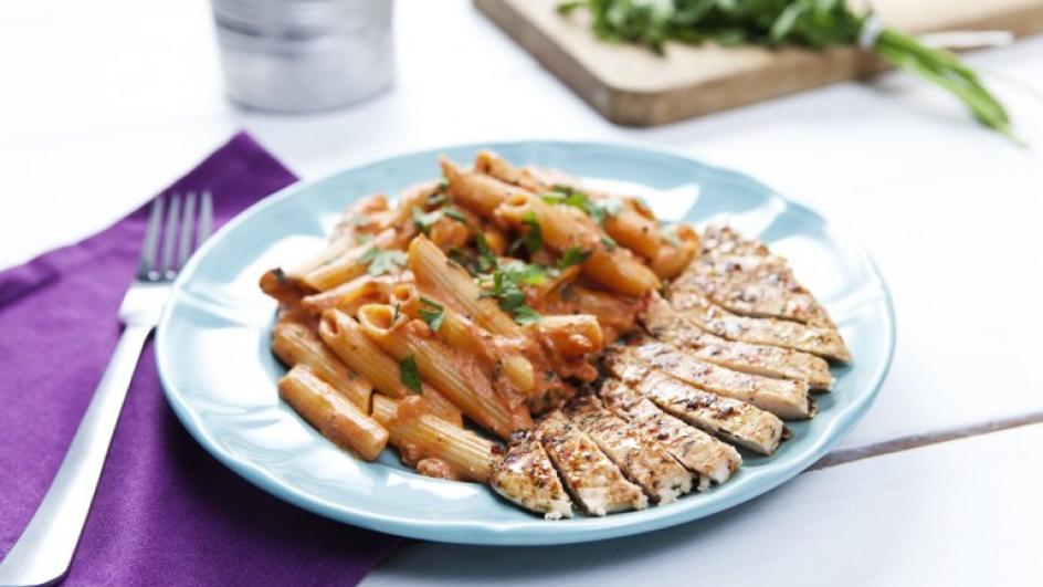 Sült csirkés penne