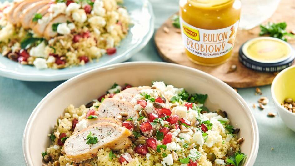 Tabbouleh – csirke, kuszkusz és gránátalma-saláta