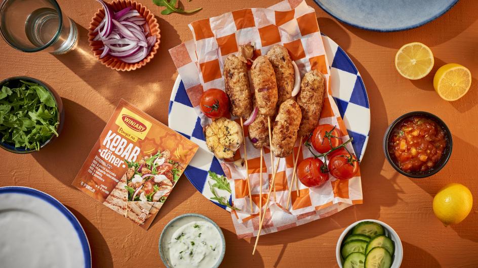 Grillezett kebab nyárson