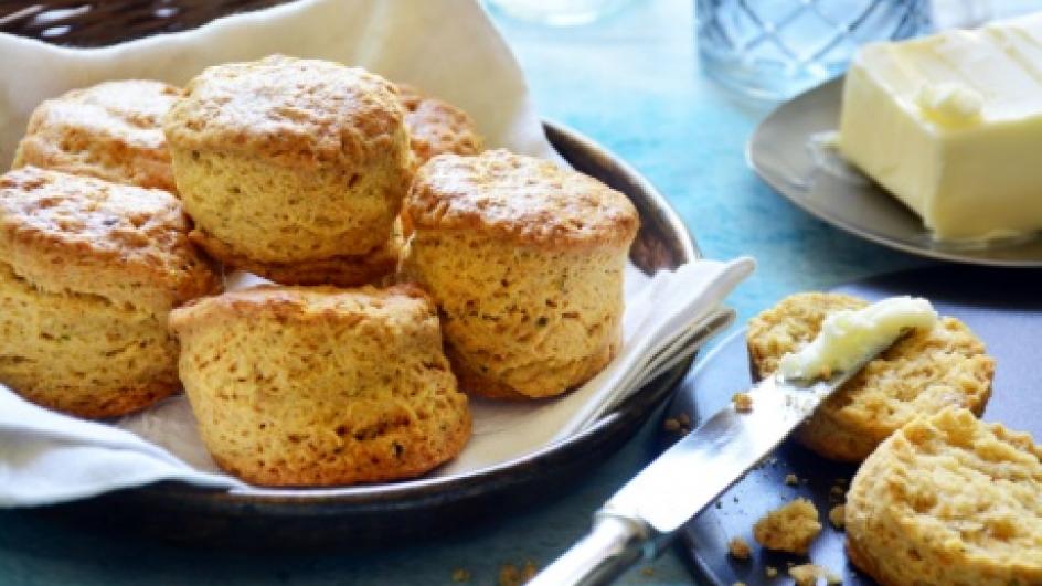 Fokhagymás-fűszeres scone