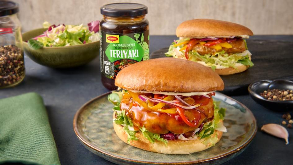 Teriyaki szószos burger