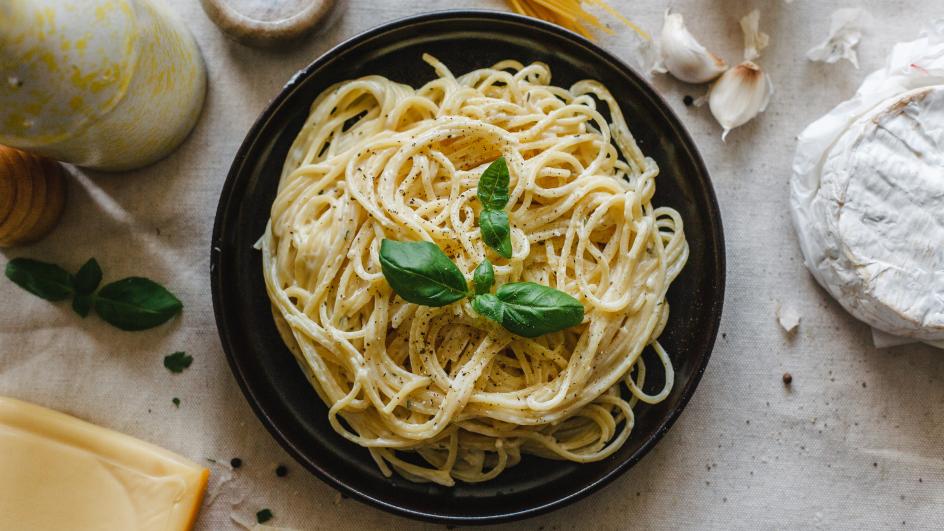 Krémes sajtos spagetti