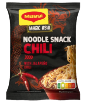 Magic Asia Instant tészta chilis, ázsiai ízvilágú fűszerkeverékkel, 15.1% napraforgóolajjal