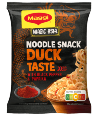 Magic Asia Instant tészta kacsaízű, ázsiai ízvilágú fűszerkeverékkel 15.2% napraforgóolajjal