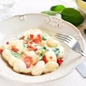 Carbonara gnocchi bébispenóttal