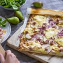 Körtés-sajtos pizza