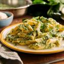 Mozzarellás spenótos penne