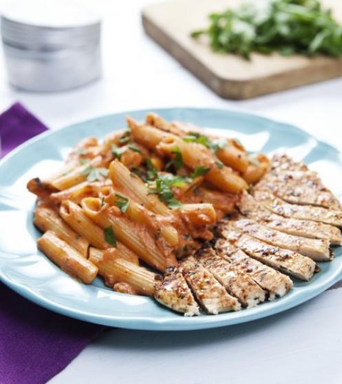 Sült csirkés penne