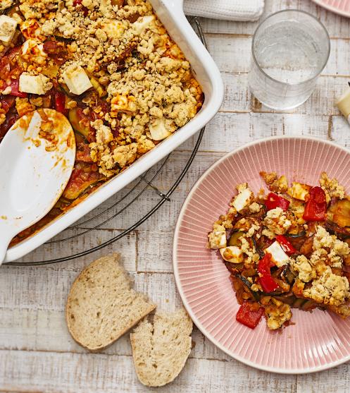 Mediterraner Gemüse-Crumble