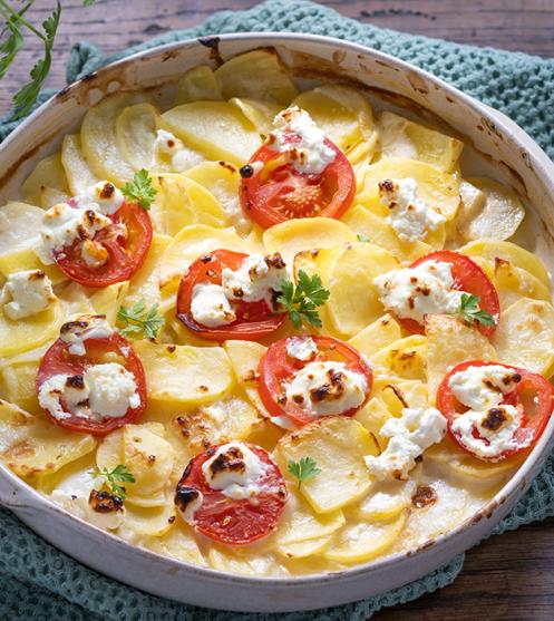 Kartoffelgratin mit Feta