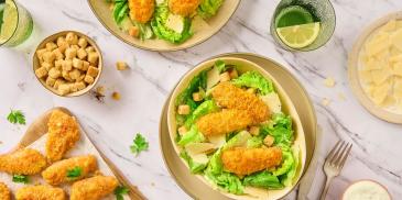 Air fryer csirkés Cézár saláta